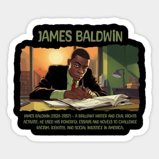 James Baldwin Sticker